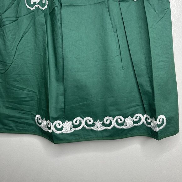 Spirit Dress Women’s Size L MSU Spartan Embroidery Boho Floral Tunic Top Blouse - Picture 3 of 9